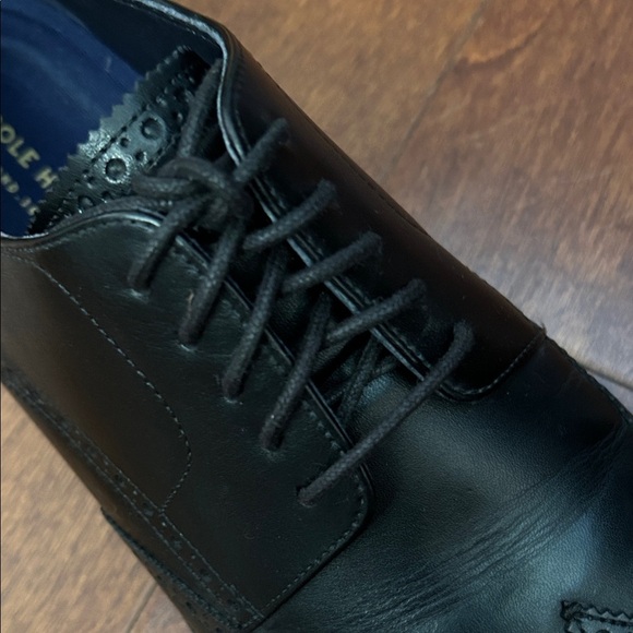 Cole Haan Black Leather Lace-Up Oxfords, Size 12 - Picture 10 of 16